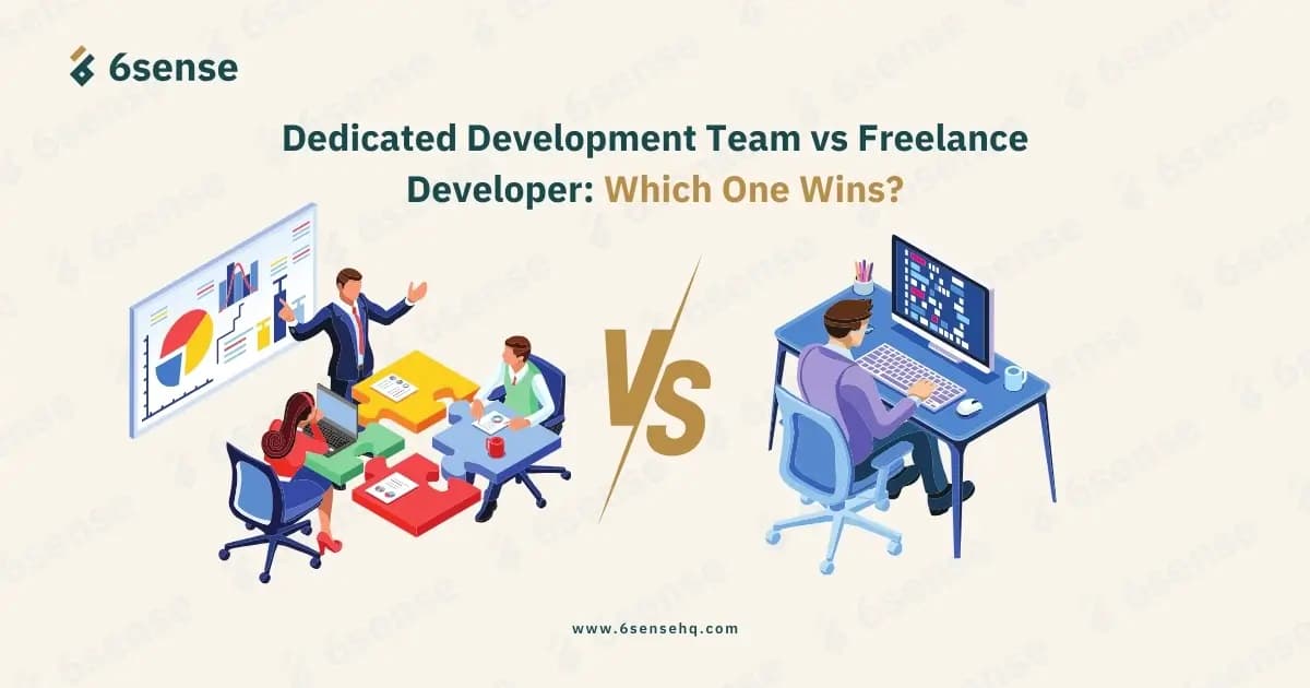 dedicated team vs freelance developer